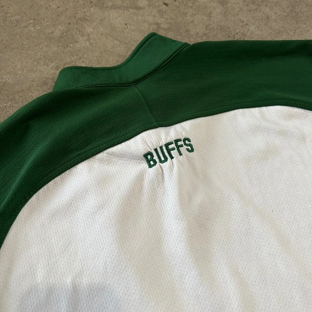 Vintage Nike Quarter Zip Pullover Mens L White Green Michigan State MSU Spartans